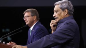 Ash Carter, Manohar Parrikar Ash Carter