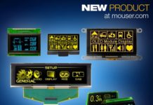 Vishay’s Ultra-Thin, Low-Power OLED Display Modules Now Shipping from Mouser Ultra-Thin, Low-Power OLED Display Modules