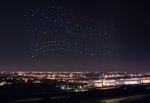 Intel powered the drones during Lady Gaga’s Super Bowl halftime show