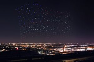 Intel powered the drones during Lady Gaga’s Super Bowl halftime show