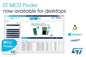 MCU Finder for PC Connects Conveniently to STM32 and STM8 Design Resources