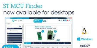 MCU Finder for PC Connects Conveniently to STM32 and STM8 Design Resources