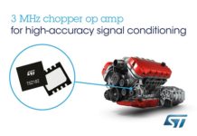 3MHz Chopper Op Amps from STMicroelectronics Feature Rail-to-Rail Input and Output in Tiny Footprint Rail-to-Rail Input and Output in Tiny Footprint
