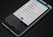 BlackBerry KeyOne takes advantage of embedded fingerprint sensor in a keyboard