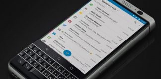 BlackBerry KeyOne takes advantage of embedded fingerprint sensor in a keyboard