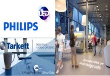 New Tarkett luminous vinyl flooring features Philips LED technology