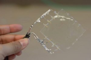 Flexible Sensor for Stretchable, Foldable and Rollable Touchscreen