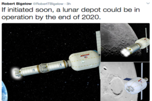 Bigelow Aerospace offers plan for an expandable space station orbiting the moon by 2020