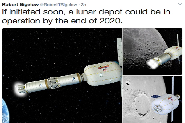 Bigelow Aerospace offers plan for an expandable space station orbiting the moon by 2020 Bigelow Aerospace offers plan for an expandable space station orbiting the moon by 2020