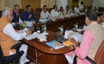 Haryana cabinet meeting: Now, passing written test must for becoming constable or SI Haryana-chief-minister-Manohar-Lal-Khattar-presiding-over-the-cabinet-meeting-in-Chandigarh