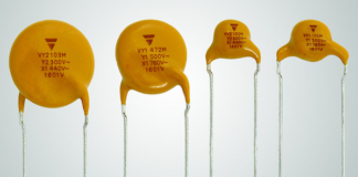Vishay VY1 and VY2 Series Ceramic Disc Capacitors