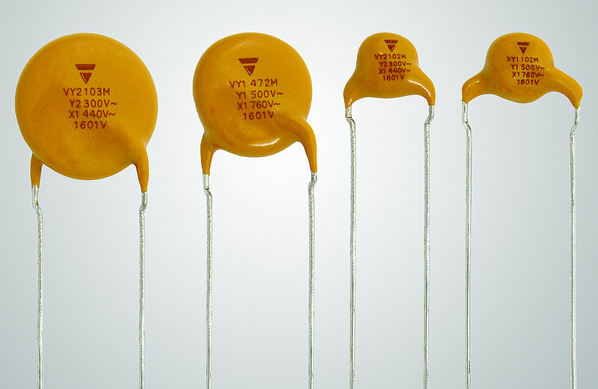 Vishay VY1 and VY2 Series Ceramic Disc Capacitors
