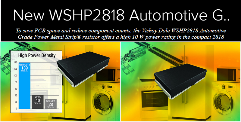 Vishay WSHP2818 Automotive Grade Power Metal Strip Resistor 