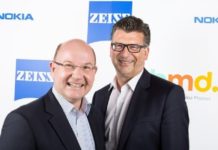 Florian Seiche, President, HMD Global and Andreas Back, Head of Brand Management and Head of Marketing Consumer Optics, ZEISS