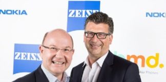 Florian Seiche, President, HMD Global and Andreas Back, Head of Brand Management and Head of Marketing Consumer Optics, ZEISS