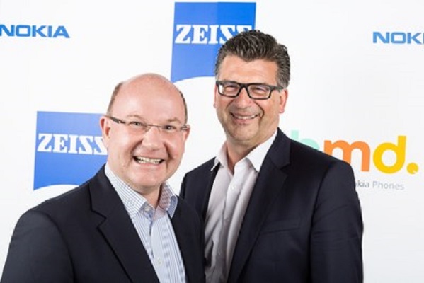 Florian Seiche, President, HMD Global and Andreas Back, Head of Brand Management and Head of Marketing Consumer Optics, ZEISS
