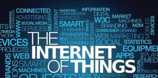 The Internet of things market connected smart devices tag cloud