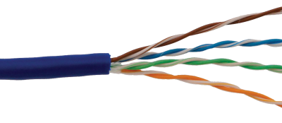 Fig 2. Unshielded Twisted Pair (UTP) Cable