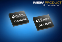 Dialog Semiconductor SmartBond Bluetooth 5 System-on-Chips available at Mouser Low-Power Bluetooth 5 Applications