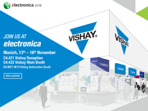 Vishay Intertechnology to Showcase Latest Industry-Leading Technologies