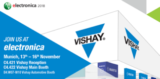 Vishay Intertechnology to Showcase Latest Industry-Leading Technologies