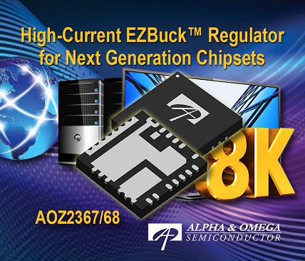 Alpha and Omega Semiconductor launched High-Current EZBuck Regulator Family EZBuck regulators