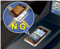 automotive wireless charging with NFC
