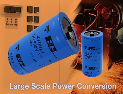 Vishay Intertechnology Extends 500 PGP-ST Series of Screw-Terminal Capacitors Screw-Terminal Capacitors