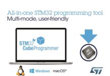 All-in-one multi-OS software tool for programming STM32 products STM32CubeProgrammer