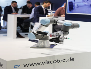 The new ViscoTec products at the productronica 2020 in Munich.