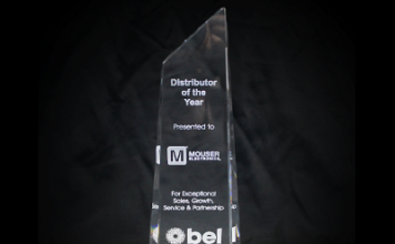 Mouser Electronics Named Global Distributor of the Year by Bel Fuse, Inc. 440_Bel_Fuse_DistYear
