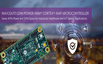 Arm Cortex-M4F Microcontroller saves 40% power & 50% space Arm Cortex-M4 microcontroller