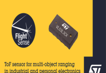 Time-of-Flight multiple objects ranging sensors by STMicroelectronics Time-of-Flight sensor