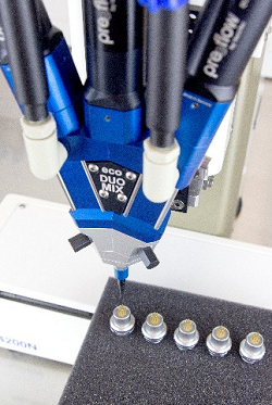 Application example: Potting of connectors from ODU GmbH & Co. KG