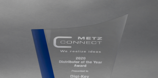 Digi-Key Electronics Named Distributor of the Year