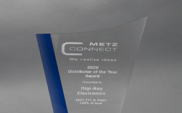 Digi-Key Electronics Named Distributor of the Year