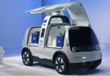 Nuro's third-generation autonomous delivery vehicle features greater payload.