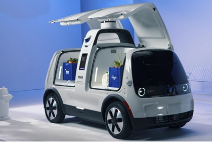 Nuro's third-generation autonomous delivery vehicle features greater payload.