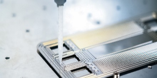 Dispensing test for a sealing bipolar plate for a fuel cell
