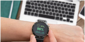 Figure 1. Measuring HR and SpO2 using a wrist-worn device.