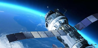 Starlink satellites in space