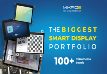 Build multimedia applications simply & quickly using MIKROE’ Mikromedia Smart Display Development Boards Smart Display Development Boards