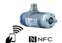 encoder configurable via NFC