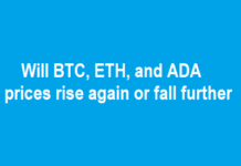 Will BTC ETH, and ADA prices rise again or fall further