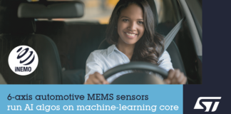 automotive IMU with embedded machine learning