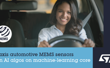 automotive IMU with embedded machine learning