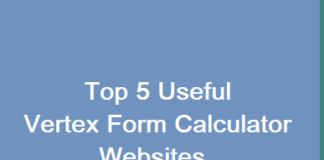 Vertex Form Calculator