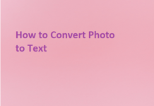 Convert Photo to Text