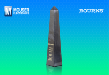 Mouser Receives Bourns 2022 E-Commerce Distributor of the Year Award E-Commerce Distributor