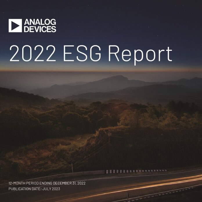 Analog Devices Releases 2022 ESG Report